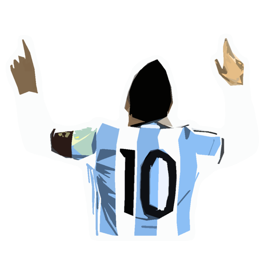 Messi con la camiseta 10